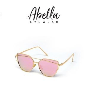 New with box Abella pink/gold fashion sunglasses